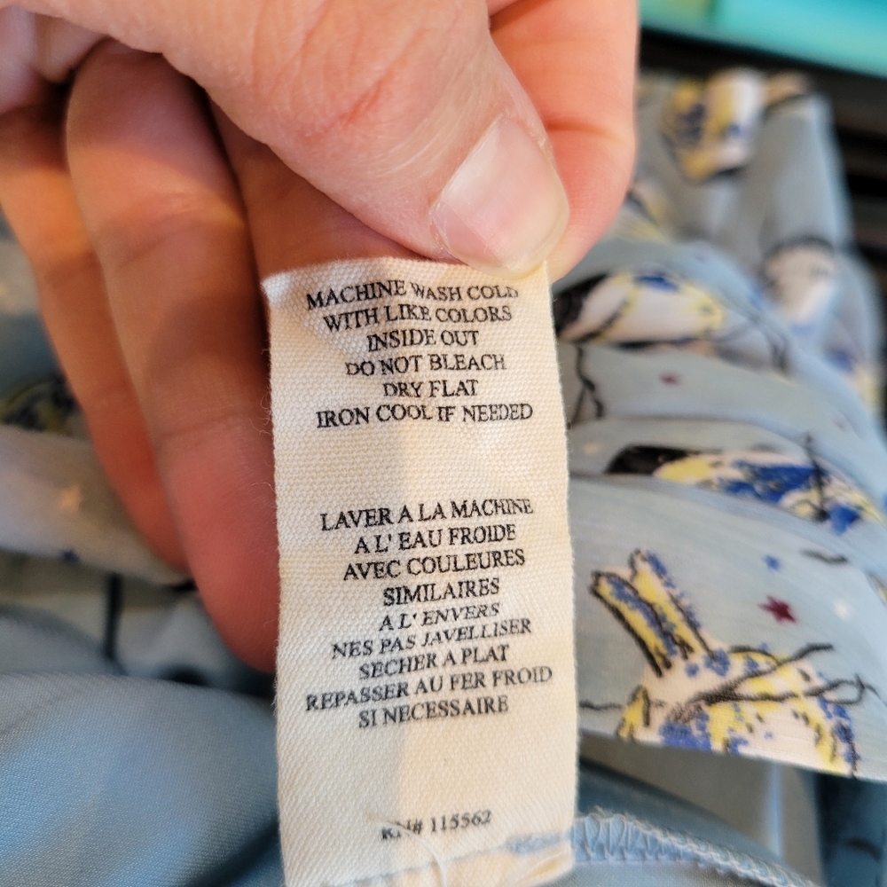 Steve Madden Blue Bird Print Skirt - Picture 8 of 10